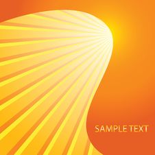 Sunburst With A Place For Your Text Stock Photography