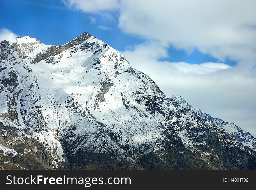 Mountain Top of Swiss Alp. Mountain Top of Swiss Alp