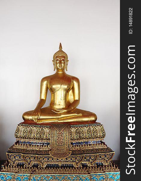 Golden Buddha at Wat Pho, Thailand. Golden Buddha at Wat Pho, Thailand