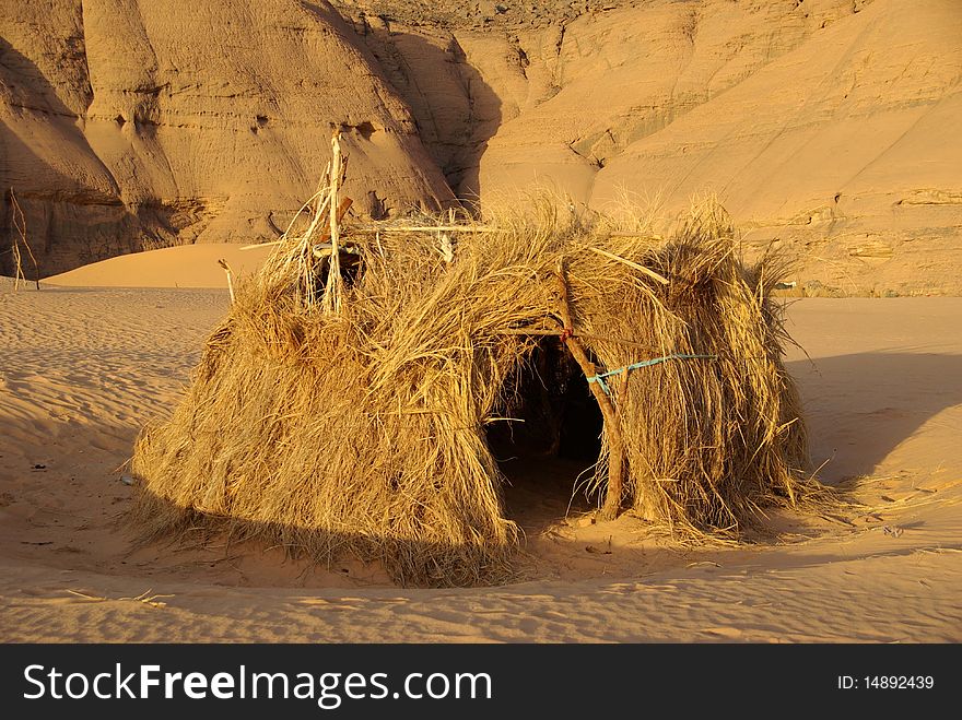 Hut In Libyan Desert