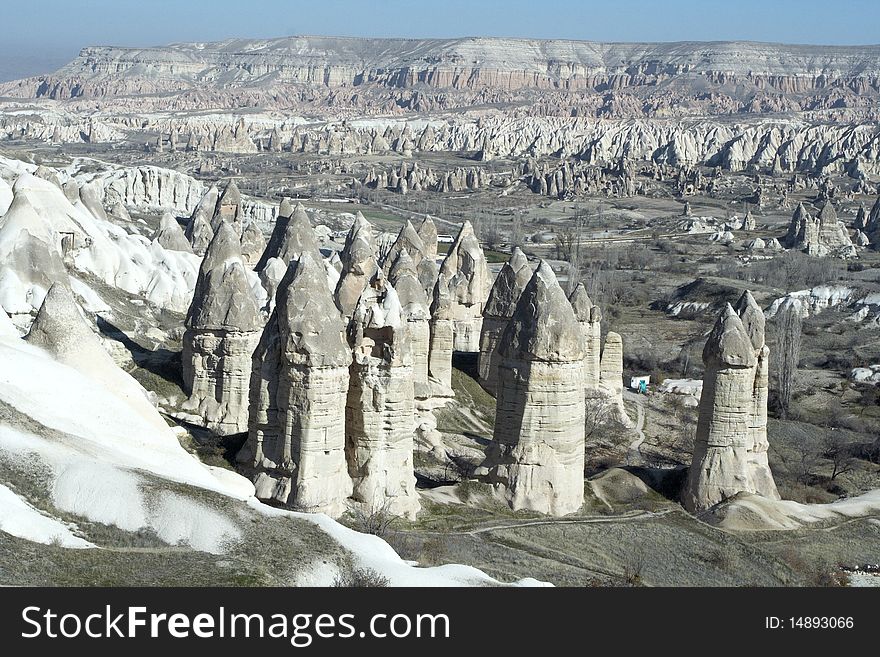 Cappadocia, the famous and popular tourist destination at Turkey