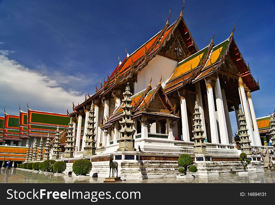 Wat Suthad, Temple in Bangkok Thailand. Wat Suthad, Temple in Bangkok Thailand