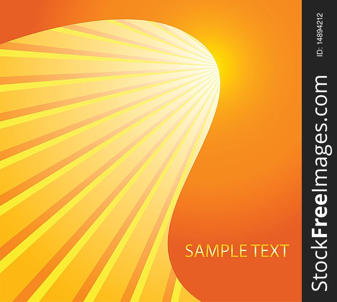 Sunburst with a place for your text. Vector illustration