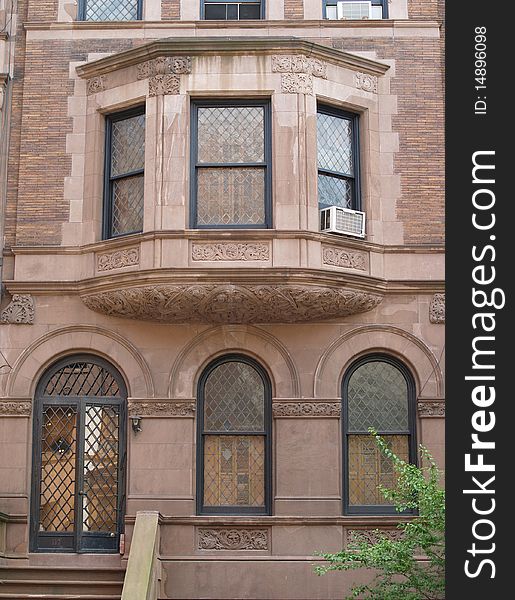 Brownstone on New York City's upper west side. Brownstone on New York City's upper west side.