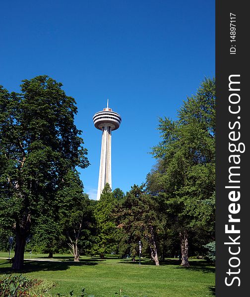 Tower with trees , image ws taken in Canada