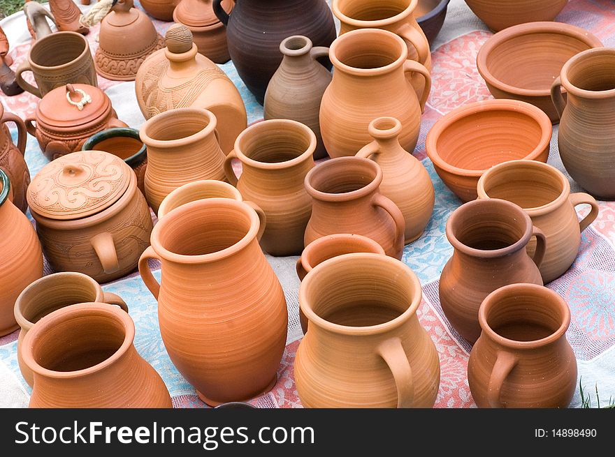 Many of old traditional Pots