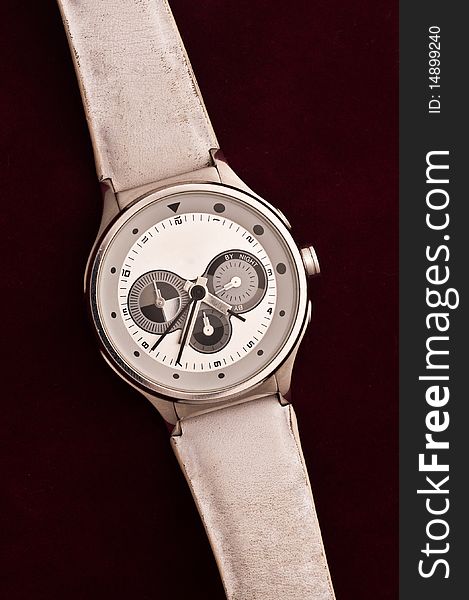 Used silver watch