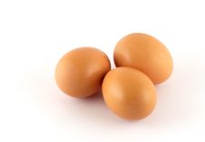 Three Eggs - Isolation Royalty Free Stock Photos