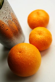 Three Oranges Royalty Free Stock Images Three Oranges Royalty Free Stock Images