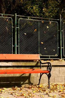 Orange Bench Stock Image Orange Bench Stock Image