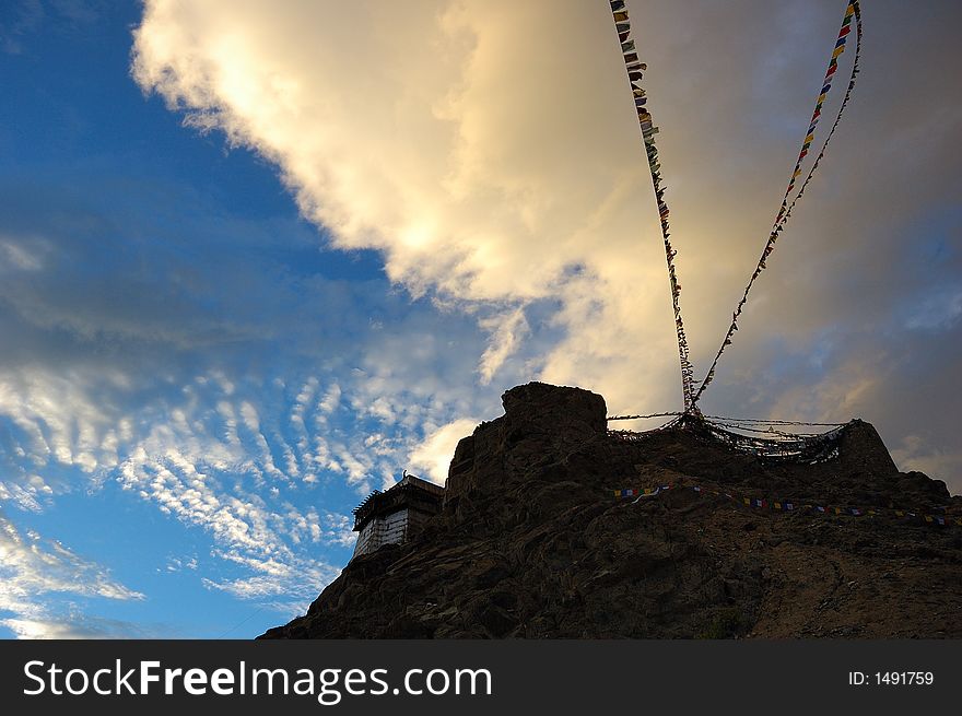 Tibetan prayer flags