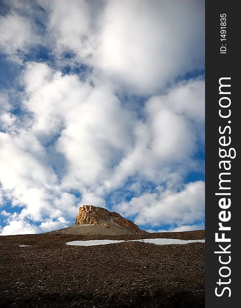 Himalayan mountain at sunrise, Ladakh, India.