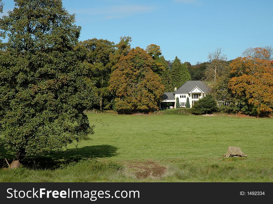 A modern country house in mid wales.