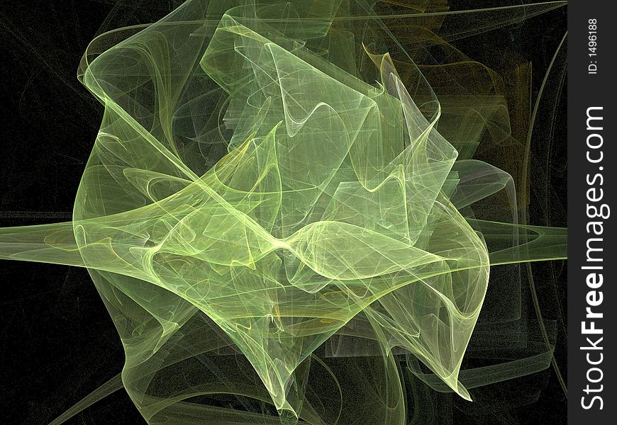 Abstract green shape