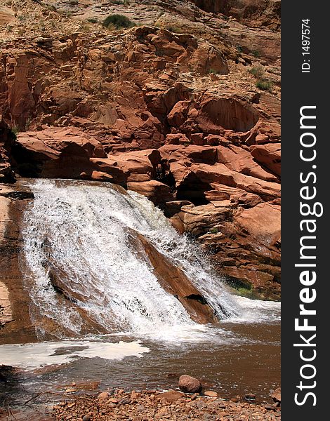 Waterfall at Capital Reef National Park