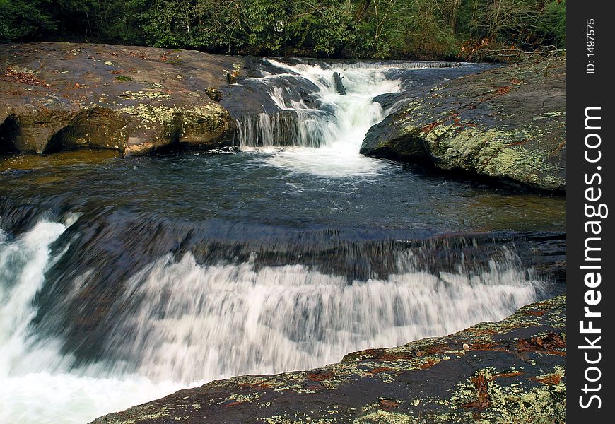 Waterfall at Dicks Creek Fall, North, GA. Waterfall at Dicks Creek Fall, North, GA