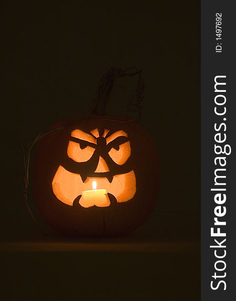 A mad carved pumpkin - good for halloween. A mad carved pumpkin - good for halloween