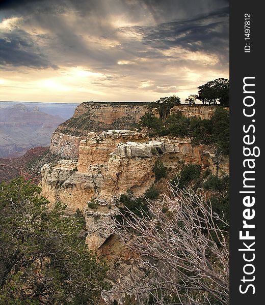 Grand Canyon late afternoon overlook, Arizona