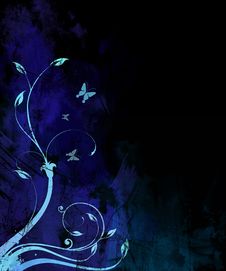 Night Floral Background Royalty Free Stock Images