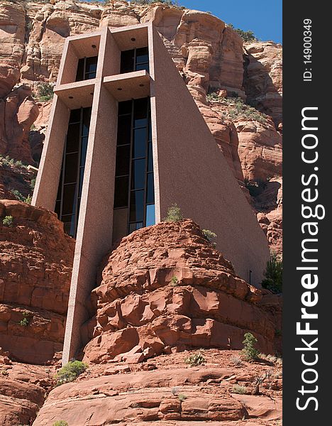 The Chapel of the Holy Cross in Sedona Arizona.