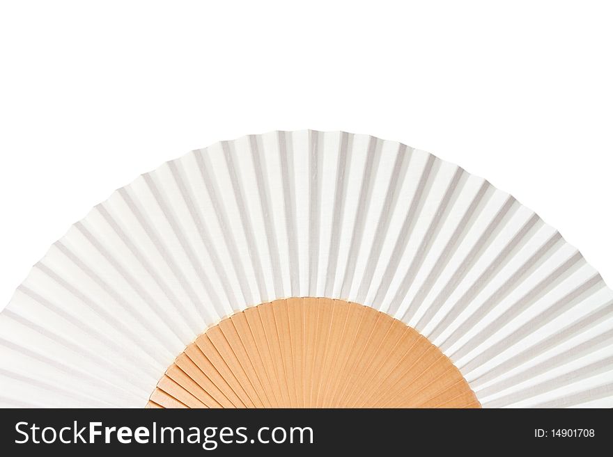 Folding fan isolated on a white background.