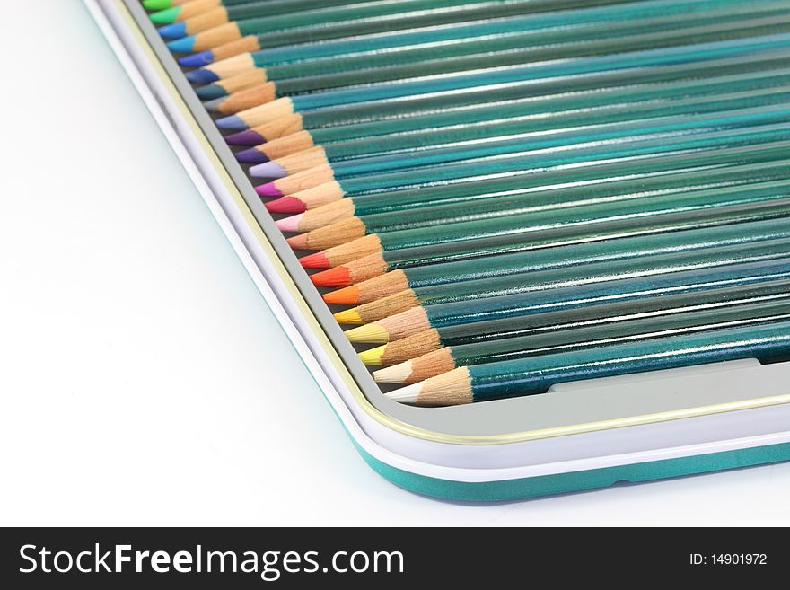 Colouring Pencils In Tin Box