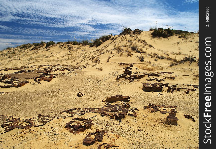 Sand dunes, Cape Reinga, Far North, New Zealand