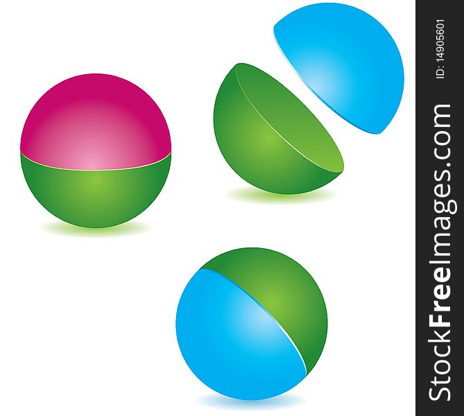 Abstract sphere. vector illustration