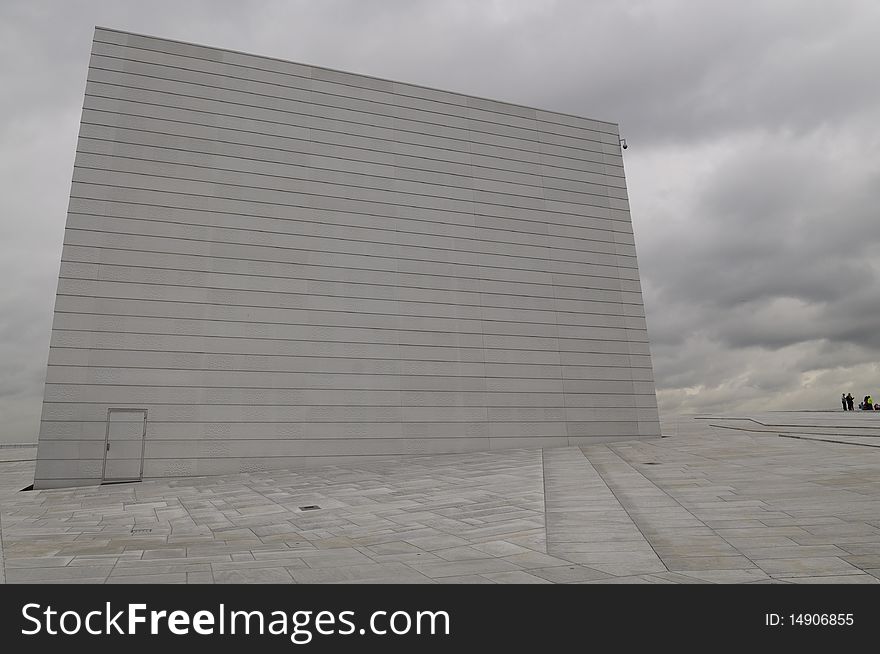 The opera house in Oslo, Norway. The opera house in Oslo, Norway