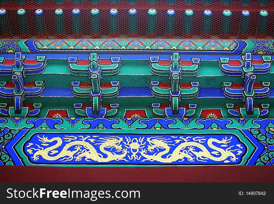 Drawing Of Historic Chinese Pavilion