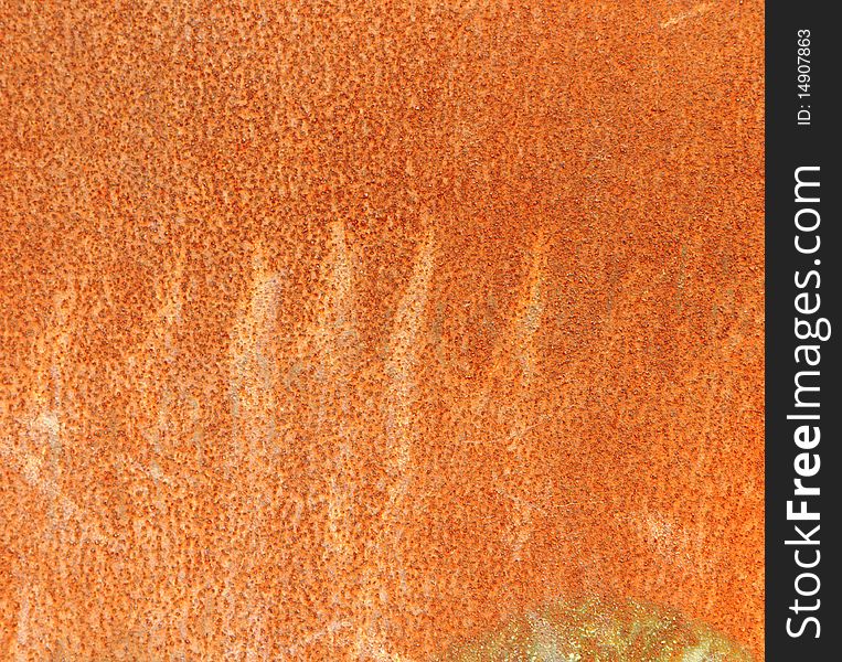 Close up of a rusty metal background