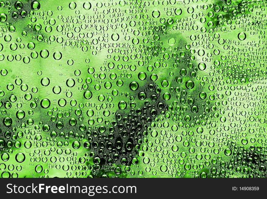A green bubble texture or background. A green bubble texture or background