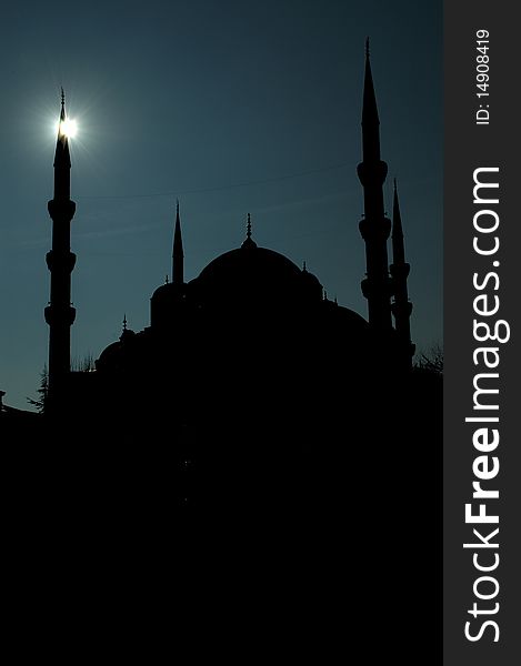 Blue Mosque Silhouette, Istanbul