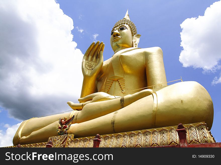 Big Golden Buddha in Thailand. Big Golden Buddha in Thailand