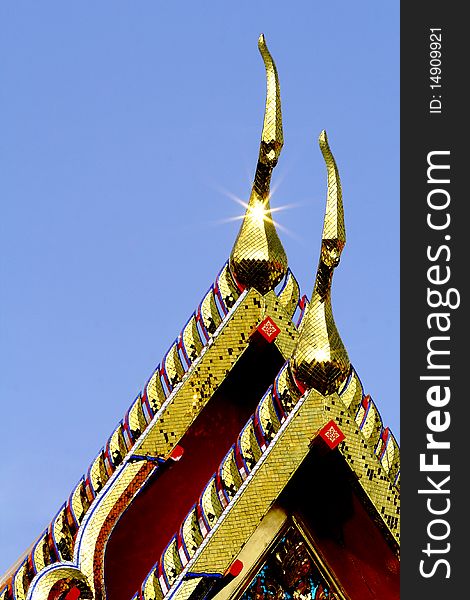 Top Roof Of Thai Temple