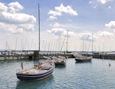 Chicago Tender Boats Stock Photos