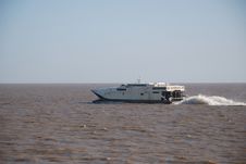 Fast Ferry Crossing Rio De La Plata Royalty Free Stock Photos Fast Ferry Crossing Rio De La Plata Royalty Free Stock Photos