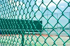 Tennis Cort On The Building Roof Royalty Free Stock Image Tennis Cort On The Building Roof Royalty Free Stock Image