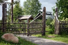 The Fence In A Russian Village Stock Images The Fence In A Russian Village Stock Images