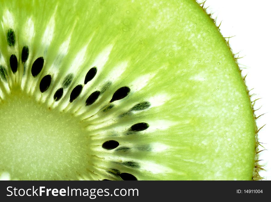 Beautiful green fresh Kiwi Fruit