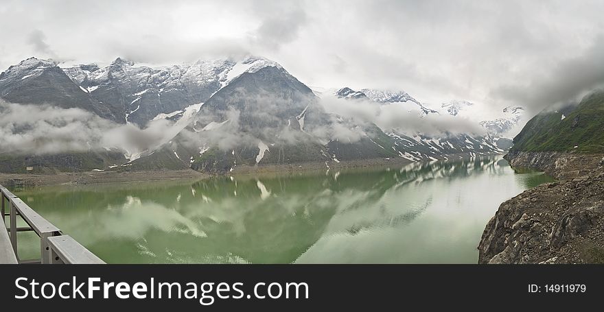 Landscape of alps mountain at cloudy day. Landscape of alps mountain at cloudy day.