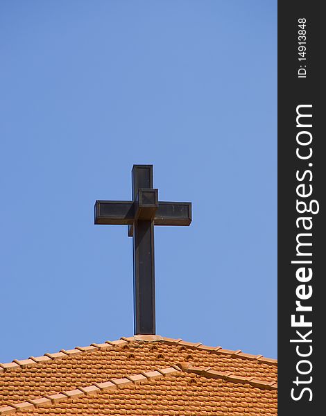 Cross on the church top