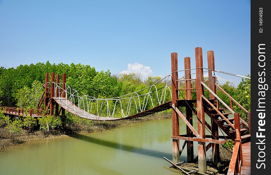 Bridge in thailand of asia