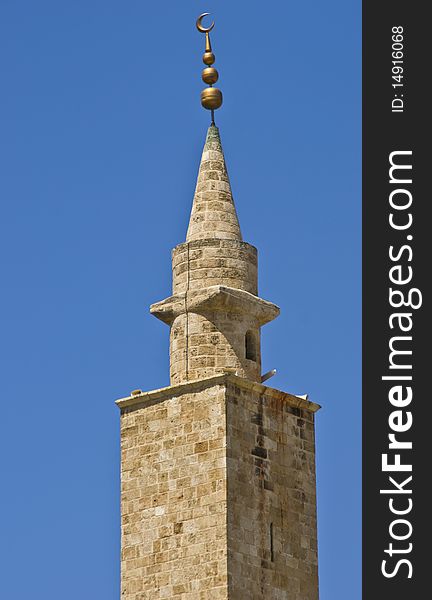 Old minaret in down town beirut