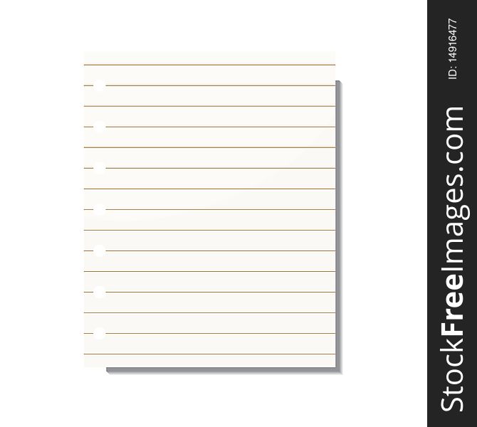 Blank striped paper for your text. Blank striped paper for your text