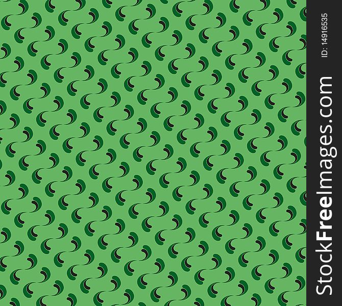 Seamless green ornamental wallpaper pattern. Seamless green ornamental wallpaper pattern
