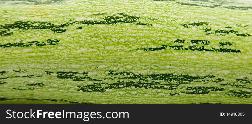 Green Zucchini closeup, floral background .