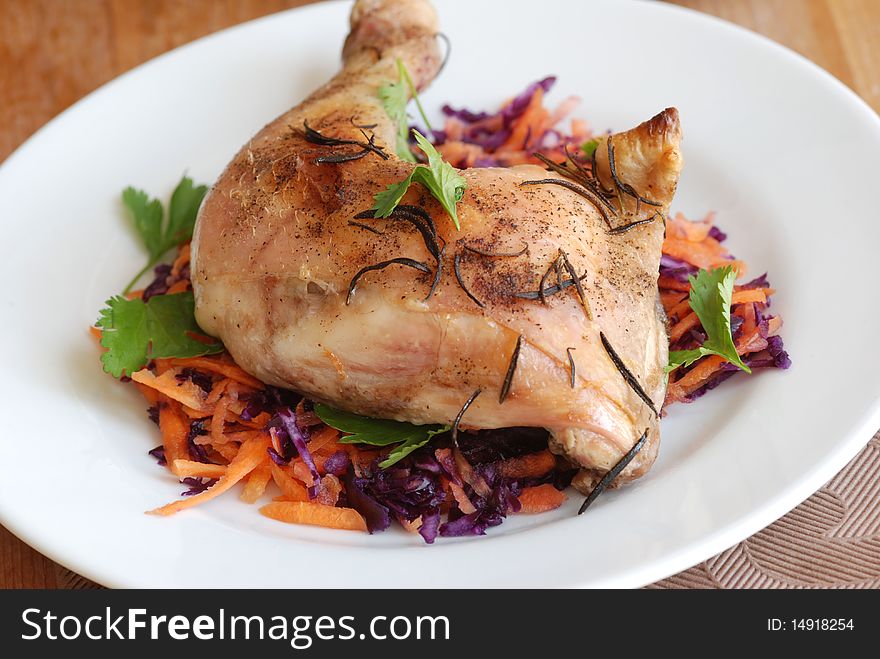 Chicken With Coleslaw