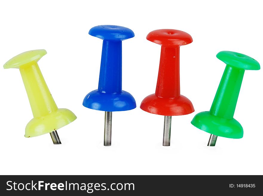 Office buttons of the miscellaneous colour on white background