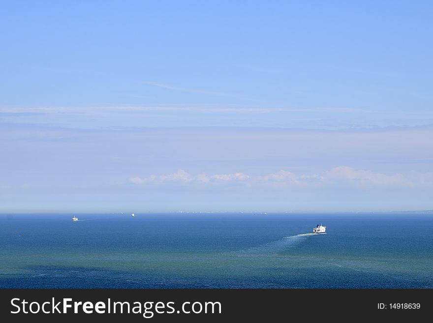 Ferries On Northern Sea